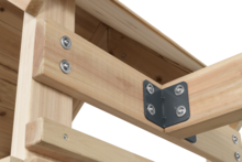 Houten Speeltoestel Noa - Met Blauwe Glijbaan - Platform