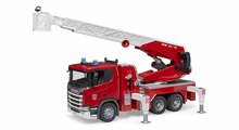 Scania Super 560R Feuerwehr mit Drehleiter, Licht &amp; Sound 1:16