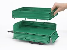 Bruder Tandem-Aanhanger Groen Welgem