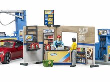 Bruder bWorld Tankstelle mit Waschanlage und Servicestation