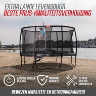 BERG Elite InGround 430 Grijs Levels + Safety Net DLX XL