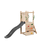 Houten Speeltoestel Mari met antraciet glijbaan