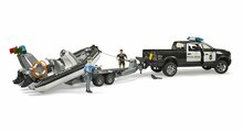 Bruder RAM 2500 Polizei-Truck mit Boot, Anh&auml;nger &amp; 2 Figuren 1:16