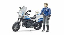 Bruder bWorld Polizeimotorrad Ducati Scrambler mit Figur 1:16