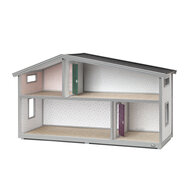 Lundby Life poppenhuis 70x39cm leeg grijs met verwisselbaar behang