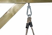 Touwladder 4-Zijden Pp Touw Met 5 Houten Sporten (&Oslash;3,5X40Cm)