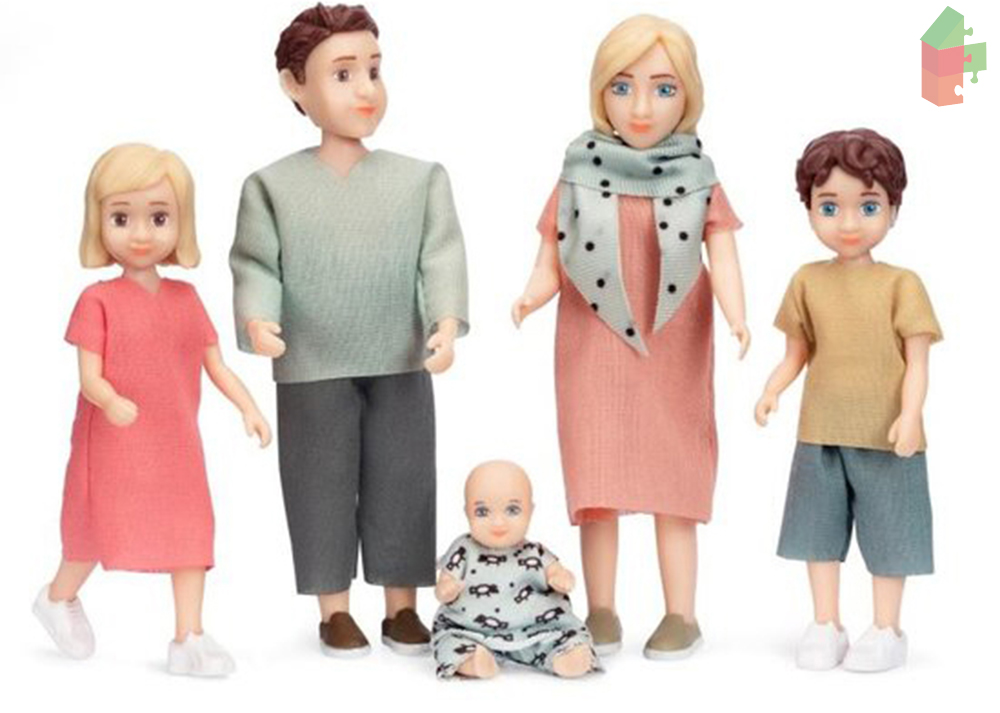 Lundby Set  Puppenhausfamilie 'Charlie' (5-teilig)