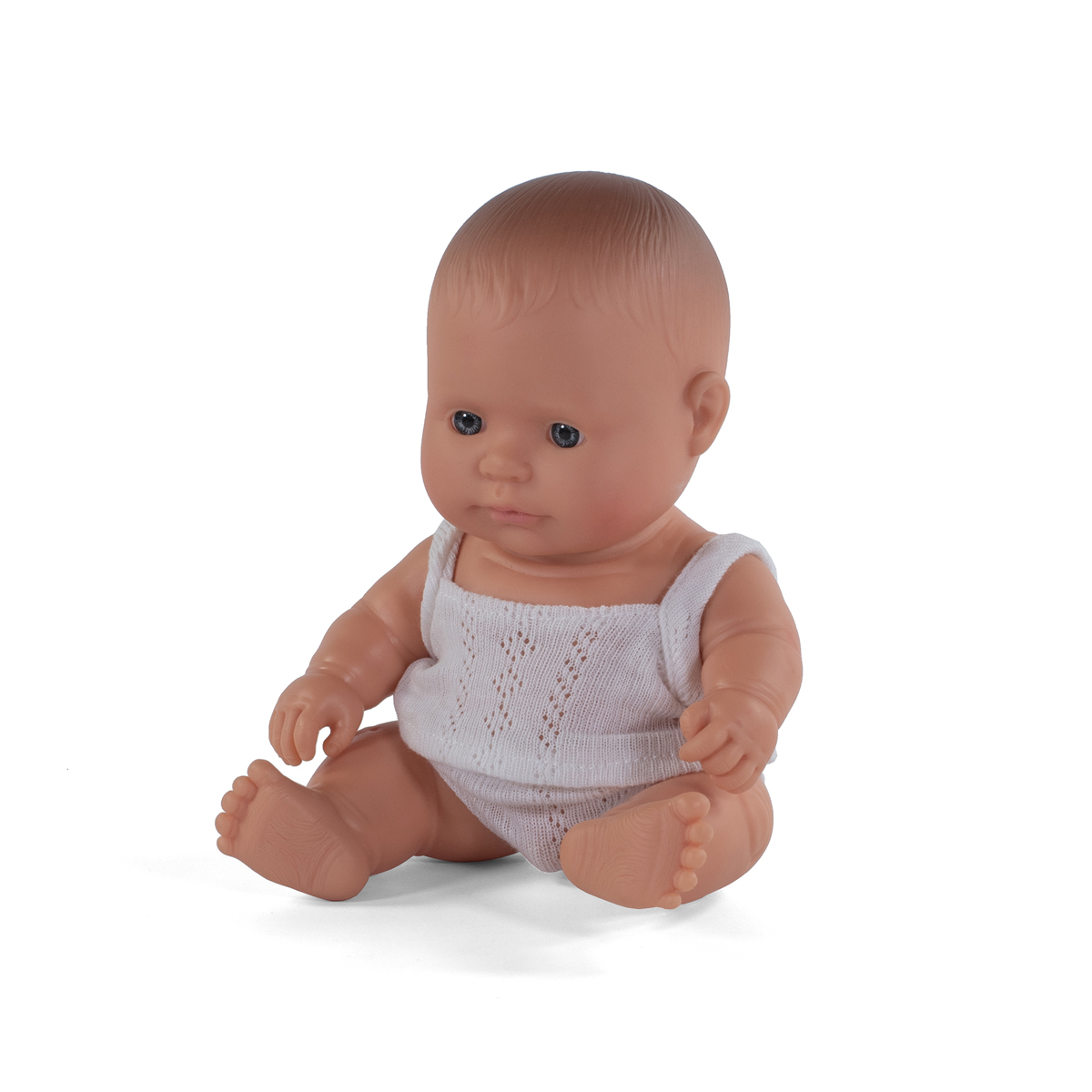 Miniland Babypuppe europäischer Junge mit Unterwäsche 21cm