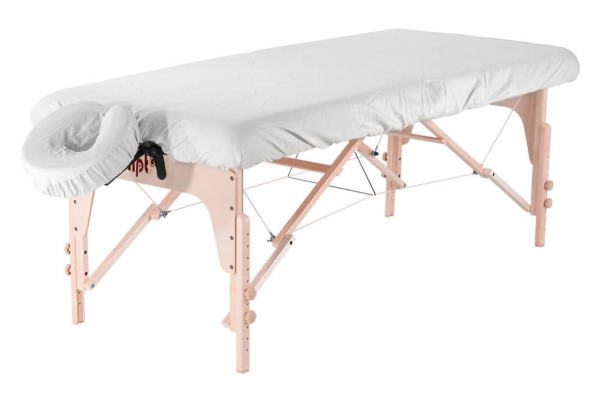 Hoeslaken für Massagetisch, weiß, 180x52 cm