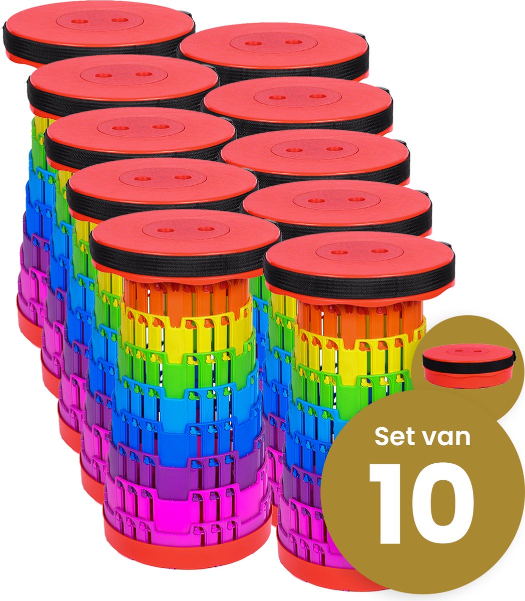 Alora Faltbarer Hocker extra starker Regenbogen pro 10