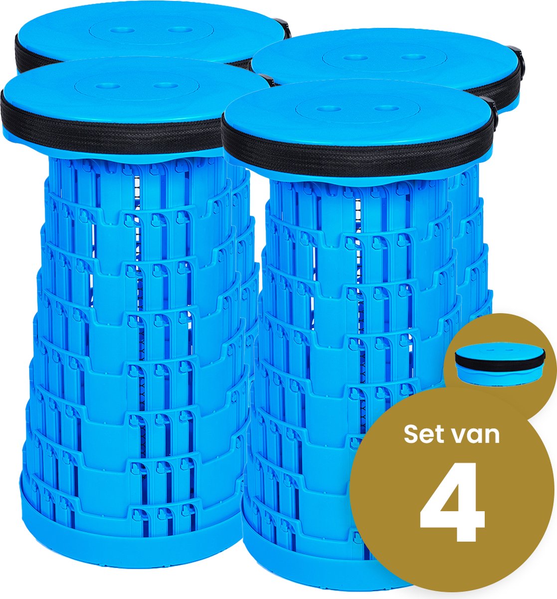 Alora Klapphocker extra stark voller Blau pro 4