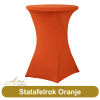 Stehbartischrock orange 80 cm