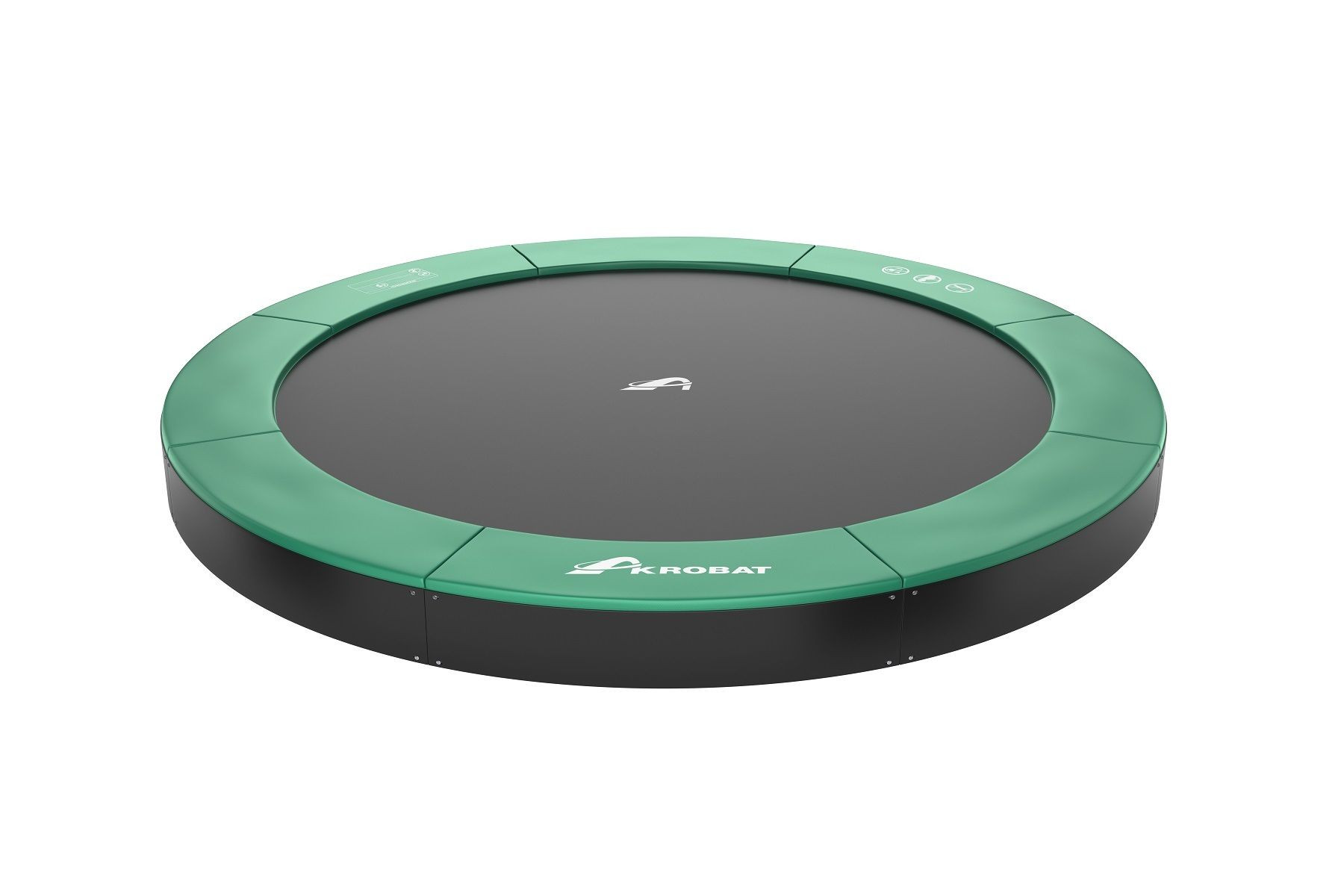 Trampolin AKROBAT ORBIT FLAT 305 (10ft) Grün