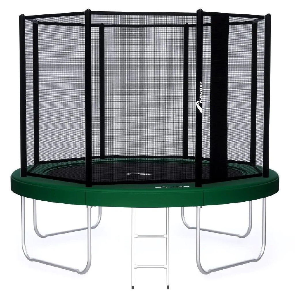 Trampolin AKROBAT ORBIT ABOVE 305 (10ft) Grün, inklusive Sicherheitsnetz