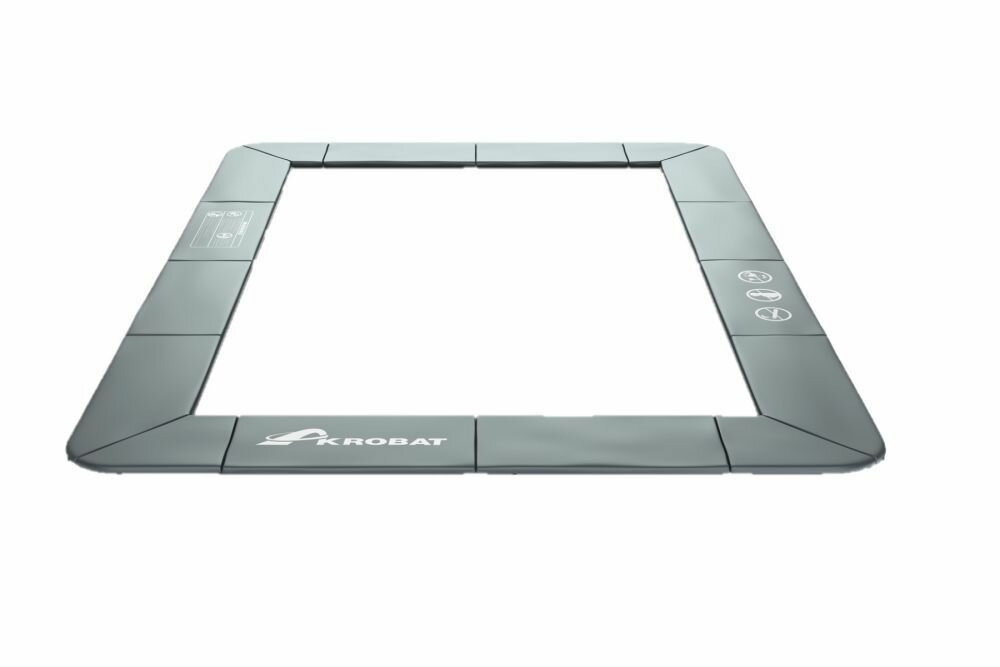 Akrobat Primus Flat to the ground Trampolinrand 380x250cm Anthrazit