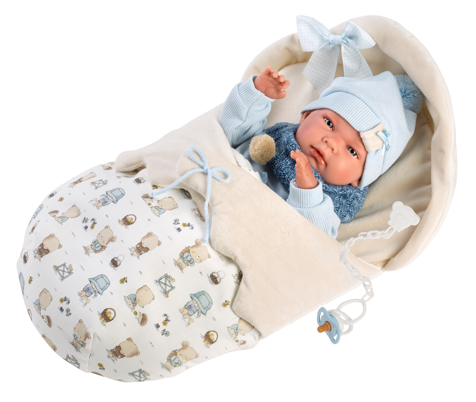 Llorens Puppe Nico mit Schlafsack - 40cm