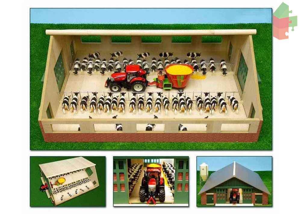 Kids Globe  Holzlaufstall Neue Einrichtung 1:32 (Siku)