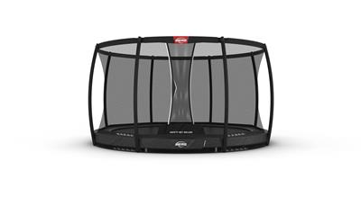 BERG Champion InGround 380 Grijs + Safety Net Deluxe