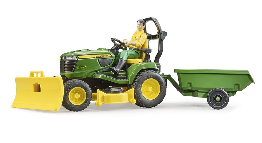 Bruder Bworld John Deere Zitmaaier Met Aanhanger