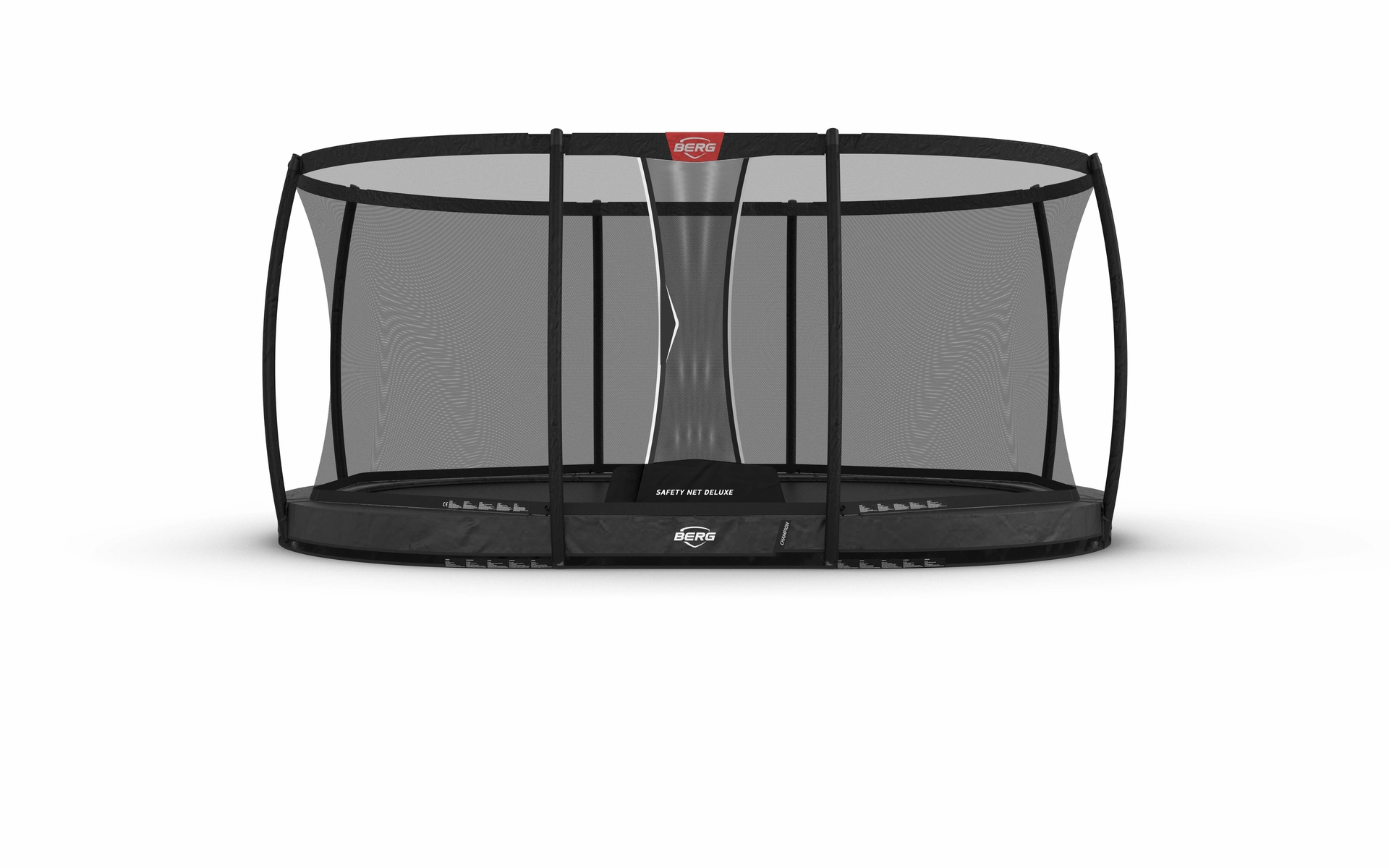 BERG Grand Champion InGround 470 Grijs + Safety Net Deluxe