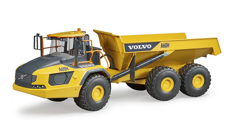 Bruder Volvo A60H Muldenkipper 1:16 mit drehbarem Lenkrad 68 cm