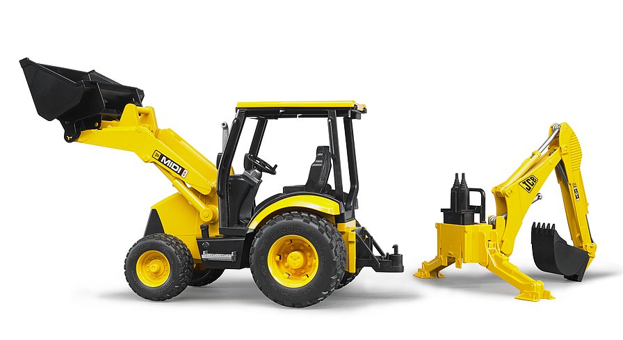 JCB Baggerlader mit Front- und Heckschaufel 1:16 Bruder 02428