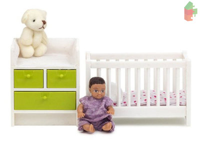 Lundby Puppenhaus Set - Babyzimmer