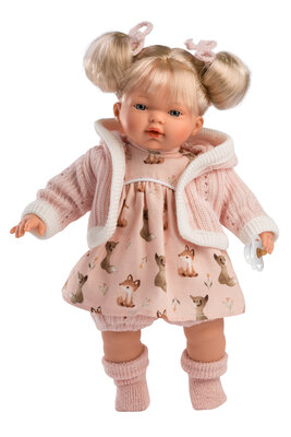 Llorens Puppe Roberta mit rosa Jacke - 33 cm