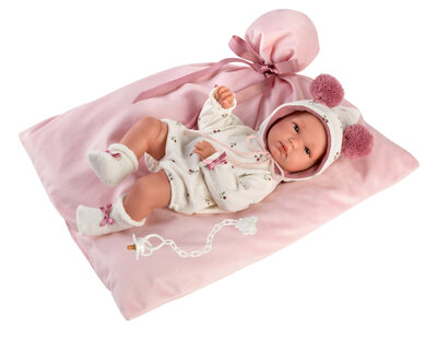 Llorens Puppe Bimba in rosa Kleid - 35 cm