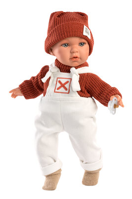 Llorens Puppe Enzo mit roter Mütze - 42 cm