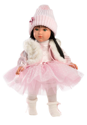 Llorens Puppe Greta mit rosa Mütze - 40 cm