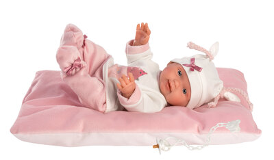 Llorens Puppe Bebita mit rosa Kissen - 26cm