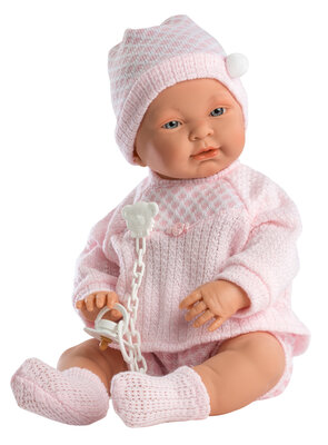 Llorens Puppenmädchen Sofia angezogen mit Mütze 45 cm