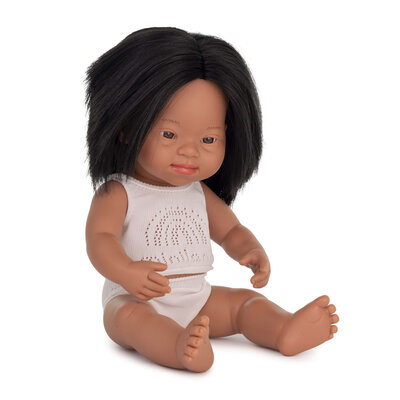 Miniland Puppe lateinisches Mädchen mit Down-Syndrom 38cm