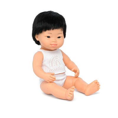 Miniland Puppe asiatischer Junge mit Down-Syndrom 38cm