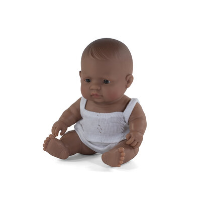 Miniland Baby Puppe Lateinamerikanisches Mädchen 21cm