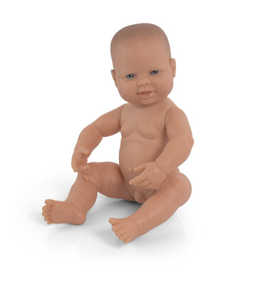 Miniland Babypuppe nackter europäischer Junge 40cm