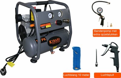 Kibani leiser Kompressor 6 Liter - SET