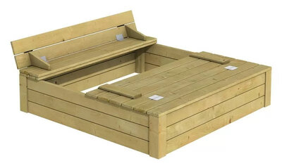 Holzsandkasten Tommy Deluxe XL 150x120