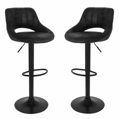 Industrieller Barhocker schwarz