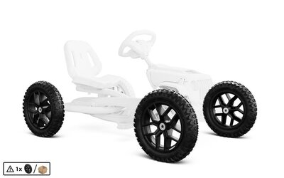 Wiel 10-spaaks zwart 12.5x2.25-8 all terrain, Jeep