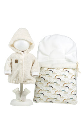 Kledingset Llorens 42cm wit pakje