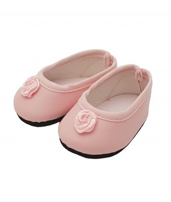 Poppenschoenen roze met roosje 34 cm voor Paola Reina Soy Tu poppen