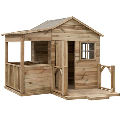 Houten Speelhuisje Laura - Geïmpregneerd FSC Hout - Groot Model