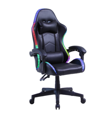 Gaming Stoel - LED RGB Verlichting - Verstelbaar - Racing