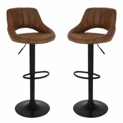 Barkruk industrial donkerbruin