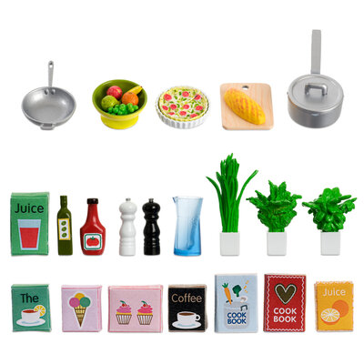 Lundby Smaland keukenaccessoires 22-delig schaal 1:18 poppenhuis