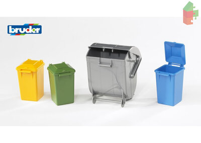 Bruder Vuilnisemmers 3 Kleine En 1 Grote