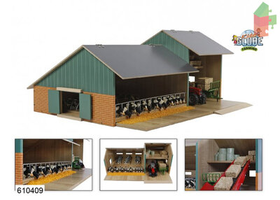 Kids Globe Houten Stal Met Loods Voor Siku 1:32