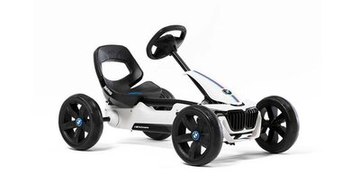 Berg Reppy BMW skelter wit/zwart met kuipstoel en sportstuur